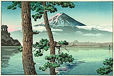 Mt. Fuji from Lake Kawaguchi - Tsuchiya Koitsu - 1879-1949