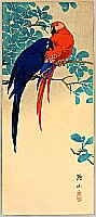 Sozan Ito 1884-? - Two Macaws - artelino Art Auctions. Sozan Ito 1884-? - Two Macaws