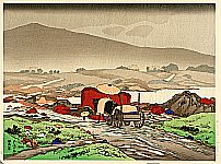 Goyo Hashiguchi 1880-1921 - Rain at Tabakei - artelino Art Auctions. Goyo Hashiguchi 1880-1921 - Rain at Tabakei
