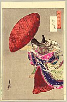 Gekko Ogata 1859-1920 - Gekko's Essay - Rain Poetess - artelino Art Auctions. Gekko Ogata 1859-1920 - Gekko's Essay - Rain Poetess