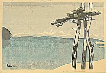 Benji Asada 1899-1984 - Winter at Rakuhoku - artelino Art Auctions. Benji Asada 1899-1984 - Winter at Rakuhoku