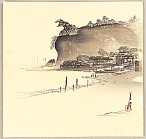 Gekko Ogata 1859-1920 - Enoshima Island - artelino Art Auctions. Gekko Ogata 1859-1920 - Enoshima Island