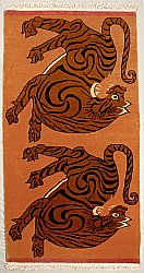 Tibetan Carpet - Two Tigers