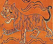 Tibetan Carpet - Tigers