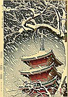 Shintaro Okazaki 20th century - Snowy Day - artelino Art Auctions. Shintaro Okazaki 20th century - Snowy Day