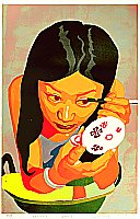 Wen Mujiang born 1970 - Women Flower No. 4