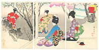 Shuntei Miyagawa 1873-1914 - Cherry Blossoms - artelino Art Auctions. Shuntei Miyagawa 1873-1914 - Cherry Blossoms