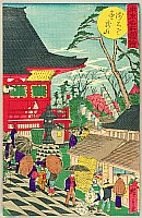 Hiroshige III Utagawa 1842-1894 - Tokyo Meisho Zue - Asakusa Kinryuzan - artelino Art Auctions. Hiroshige III Utagawa 1842-1894 - Tokyo Meisho Zue - Asakusa Kinryuzan