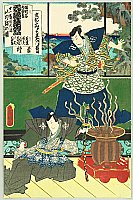 Kunisada Utagawa 1786-1865 - Kabuki - Snake Attack