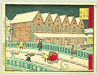 Hiroshige III Utagawa 1842-1894 - Kokon Tokyo Meisho - Edo Bashi - artelino Art Auctions. Hiroshige III Utagawa 1842-1894 - Kokon Tokyo Meisho - Edo Bashi