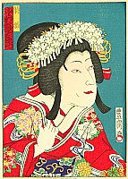 Hosai Baido 1848-1920 - Actor Portrait - Nakamura Utaemon - artelino Art Auctions. Hosai Baido 1848-1920 - Actor Portrait - Nakamura Utaemon