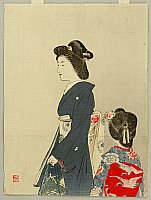 Kason Suzuki 1860-1919 - The Dusk - artelino Art Auctions. Kason Suzuki 1860-1919 - The Dusk