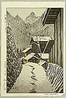 Shiro Kasamatsu 1898-1992 - Dusk at Minakami - artelino Art Auctions. Shiro Kasamatsu 1898-1992 - Dusk at Minakami