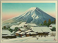 Hasui Kawase 1883-1957 - After Snow at Yoshida - artelino Art Auctions. Hasui Kawase 1883-1957 - After Snow at Yoshida