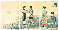 Shuntei Miyagawa 1873-1914 - Iris Garden - artelino Art Auctions. Shuntei Miyagawa 1873-1914 - Iris Garden