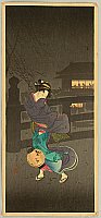 Hiroaki (Shotei) Takahashi 1871-1945 - Cold Winter Wind