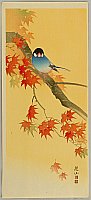 Sozan Ito 1884-? - Blue Bird in Autumn - artelino Art Auctions. Sozan Ito 1884-? - Blue Bird in Autumn