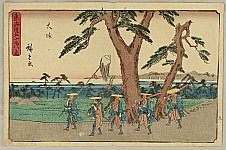 Hiroshige Ando 1797-1858 - Tokaido Fifty-three Stations (Gyosho) - Oiso