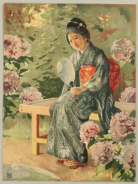 Eisaku Wada 1874-1959 - Beauty in the Garden - artelino Art Auctions. Eisaku Wada 1874-1959 - Beauty in the Garden