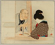 Eisen Tomioka 1864-1905 - Conversation - artelino Art Auctions. Eisen Tomioka 1864-1905 - Conversation