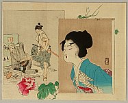 Eisen Tomioka 1864-1905 - Morning Glories