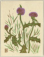 Sumio Kawakami 1895-1972 - Thistle - artelino Art Auctions. Sumio Kawakami 1895-1972 - Thistle