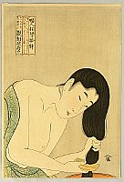 Utamaro Kitagawa 1750-1806 - Washing Hair - artelino Art Auctions. Utamaro Kitagawa 1750-1806 - Washing Hair