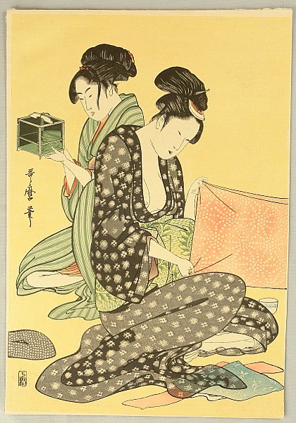 Utamaro Kitagawa 1750-1806 - Two Beauties - artelino Art Auctions. Utamaro Kitagawa 1750-1806 - Two Beauties