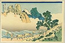 Hokusai Katsushika 1760-1849 - Fugaku Sanju-rokkei - Minobu River - artelino Art Auctions. Hokusai Katsushika 1760-1849 - Fugaku Sanju-rokkei - Minobu River