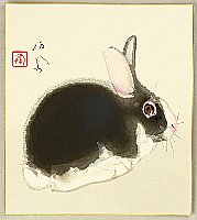 Seiho Takeuchi 1864-1942 - Rabbit - artelino Art Auctions. Seiho Takeuchi 1864-1942 - Rabbit