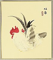 Seiho Takeuchi 1864-1942 - Rooster and Hen - artelino Art Auctions. Seiho Takeuchi 1864-1942 - Rooster and Hen