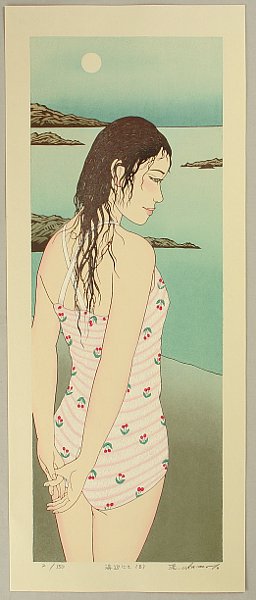 Ryusei Okamoto born 1949 - Mid Summer - First Love No. 28-B - artelino Art Auctions. Ryusei Okamoto born 1949 - Mid Summer - First Love No. 28-B