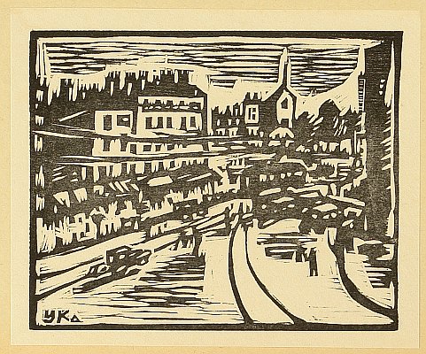 Yanosuke Kawabata 1893-1981 - Scenery in France - artelino Art Auctions. Yanosuke Kawabata 1893-1981 - Scenery in France