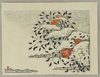 Masaharu Aoyama 1893-1969 - Nandin in Snow - artelino Art Auctions. Masaharu Aoyama 1893-1969 - Nandin in Snow