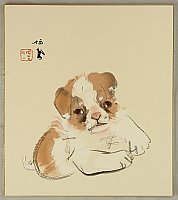 Seiho Takeuchi 1864-1942 - Puppy - artelino Art Auctions. Seiho Takeuchi 1864-1942 - Puppy
