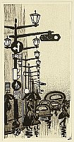 Gihachiro Okuyama 1907-1981 - Ginza Street - artelino Art Auctions. Gihachiro Okuyama 1907-1981 - Ginza Street