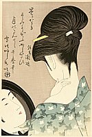 Utamaro Kitagawa 1750-1806 - Beauty in Front of Mirror - artelino Art Auctions. Utamaro Kitagawa 1750-1806 - Beauty in Front of Mirror