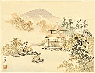 Shokei Yamada fl.ca. 1890s - Golden Pavilion - artelino Art Auctions. Shokei Yamada fl.ca. 1890s - Golden Pavilion