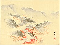 Shokei Yamada fl.ca. 1890s - Landscape in Autumn - artelino Art Auctions. Shokei Yamada fl.ca. 1890s - Landscape in Autumn
