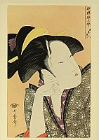 Utamaro Kitagawa 1750-1806 - Contemplating - artelino Art Auctions. Utamaro Kitagawa 1750-1806 - Contemplating