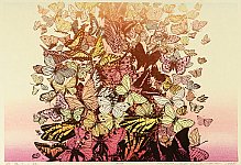 Chizuko Yoshida born 1924 - Butterflies in Autumn - artelino Art Auctions. Chizuko Yoshida born 1924 - Butterflies in Autumn