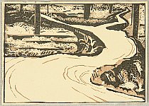 Yoshiichi Ebata 1899-1986 - Landscape in Miwa - artelino Art Auctions. Yoshiichi Ebata 1899-1986 - Landscape in Miwa