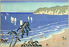 Yoshio (Raizan) Kawatsura 1880-1963 - On the Beach - artelino Art Auctions. Yoshio (Raizan) Kawatsura 1880-1963 - On the Beach