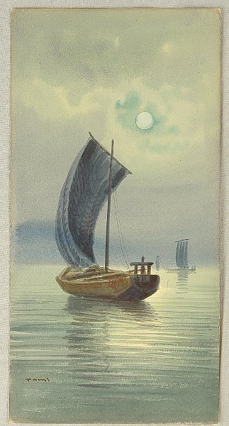 Unknown - Boat in Moonlight