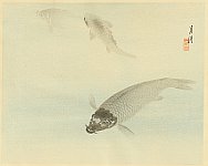 Gekko Ogata 1859-1920 - Carp in Water - artelino Art Auctions. Gekko Ogata 1859-1920 - Carp in Water