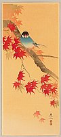 Sozan Ito 1884-? - Blue Bird in Autumn - artelino Art Auctions. Sozan Ito 1884-? - Blue Bird in Autumn