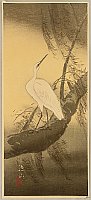 Sozan Ito 1884-? - White Egret - artelino Art Auctions. Sozan Ito 1884-? - White Egret