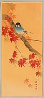 Sozan Ito 1884-? - Blue Bird in Autumn - artelino Art Auctions. Sozan Ito 1884-? - Blue Bird in Autumn