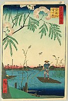Hiroshige Ando 1797-1858 - Ayase River - One Hundred Famous Views of Edo - artelino Art Auctions. Hiroshige Ando 1797-1858 - Ayase River - One Hundred Famous Views of Edo