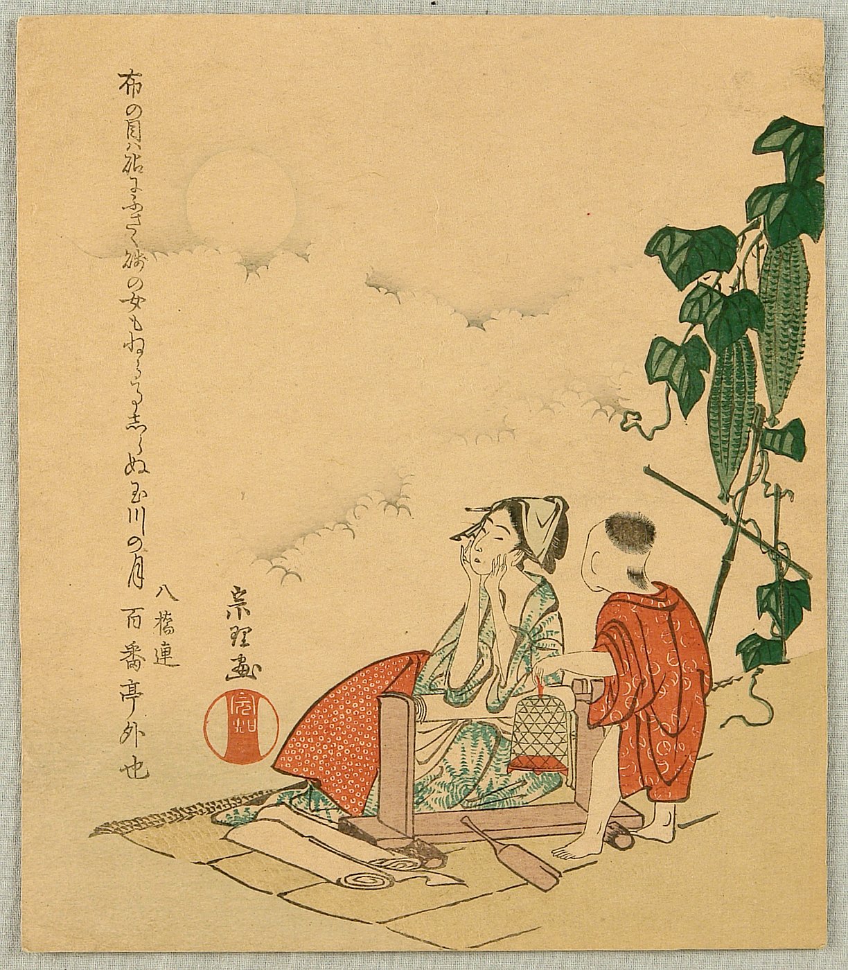 国内配送葛飾北斎　美人画　日本画　江戸美人　肉筆　掛軸　世界のHokusai　北斎の美人画が、ヤフオク等市場に出るのは稀です！ 人物、菩薩